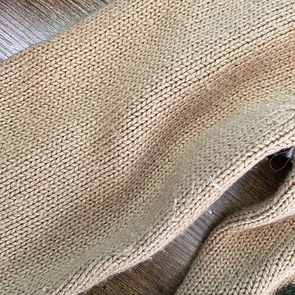 Vintage Suburban Petites Tan Floral Embroidered Cottagecore Sweater - Picture 10 of 15